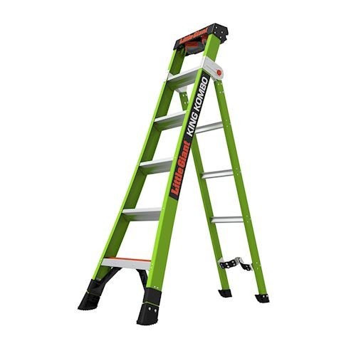 6&#039;-10&#039; King Kombo &quot;3 in 1&quot; Fibreglass Ladder Rated To 150kg