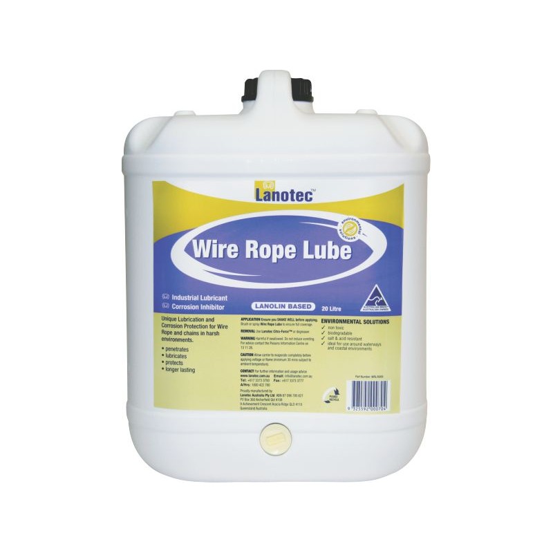 Lanotec Wire Rope Lube - 20 Litre