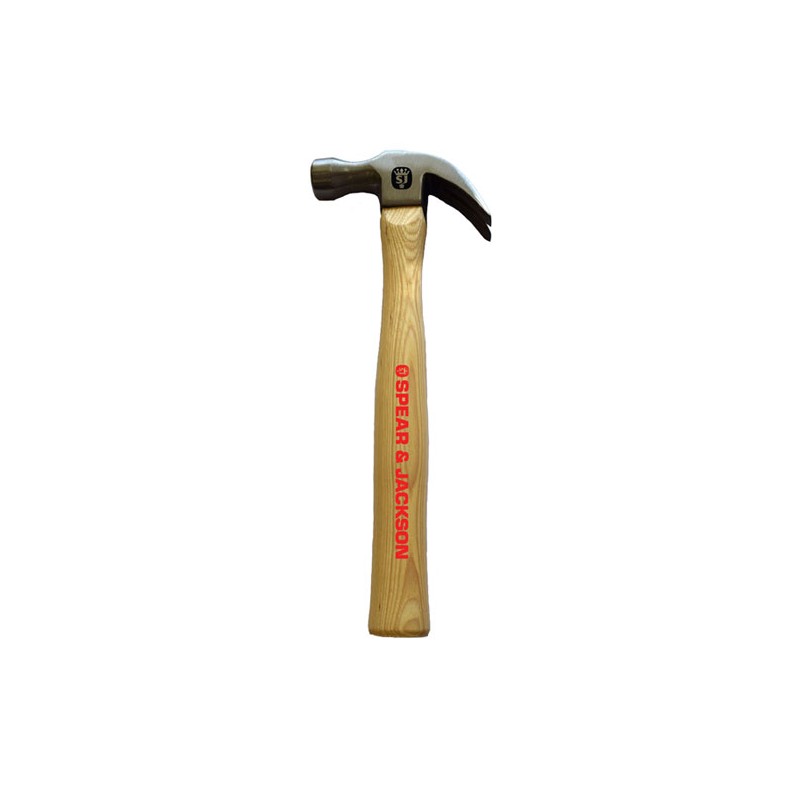 Spear & Jackson Hammer - Claw - Hickory Handle - 450G - 16oz