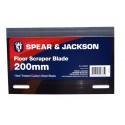 Spear & Jackson Scraper - Floor - Blade - 200mm - Carbon Steel - To Suit SJ-FS200