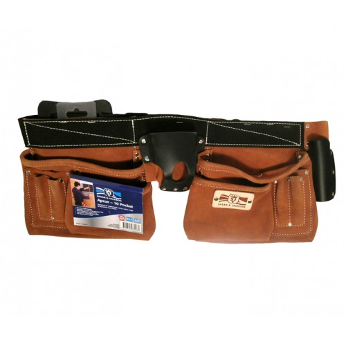 Spear & Jackson Apron - 10 Pocket - Premium Split Leather