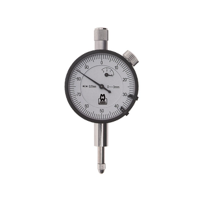 Moore & Wright Dial Indicator Analogue Remote Plunger 0-3mm