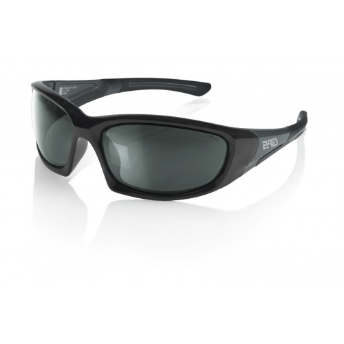 Eyres Bercy Matt Black With Shiny Black Frame Grey Lens Safety Glasses