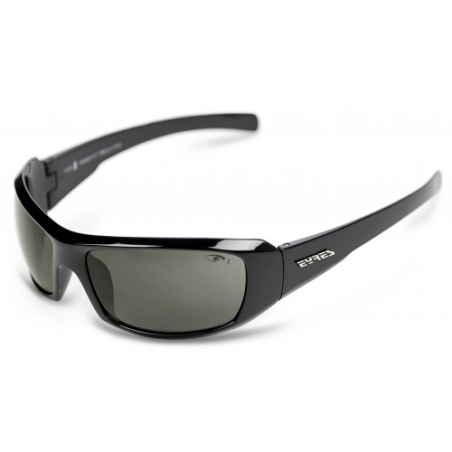 Eyres Thunder Shiny Black Polarised Smoke Lens Safety Glasses