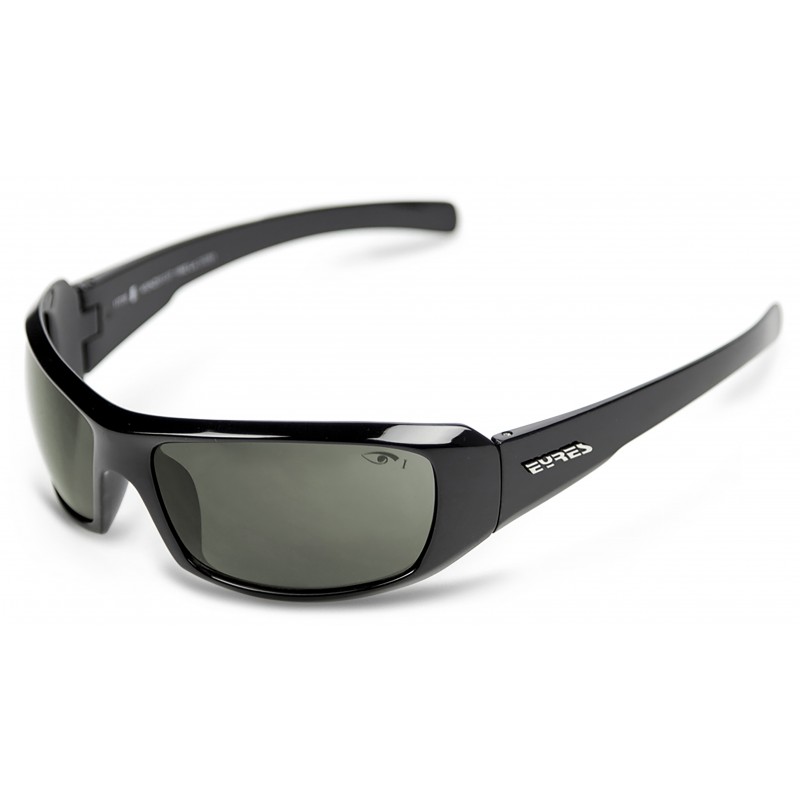 Eyres Thunder Shiny Black Polar Smoke Lens Safety Glasses