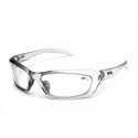 Eyres Razor Crystal Smoke Frame Clear Lens Safety Glasses