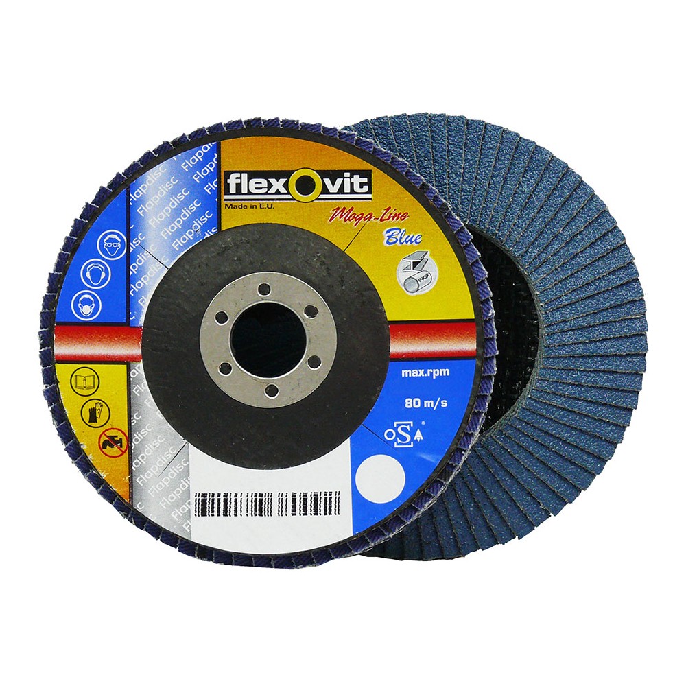 2in 40 Grit High Density Zirconia Flat Flap Disc Roloc Roll Lock Grinding Sanding Sandpaper Wheels 10 PK 
