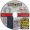 Flexovit 125 x 1.6 x 22 Flat S/S A46L INOX Metal Cut-Off Disc