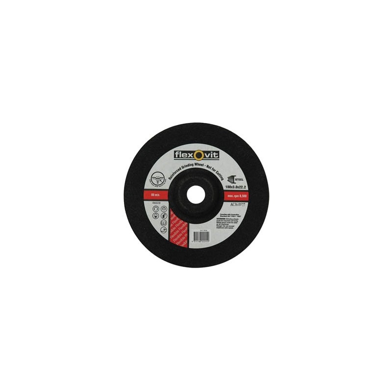 Flexovit 125 x 3 x 22 46 Grit AC Flexible Grinding Disc