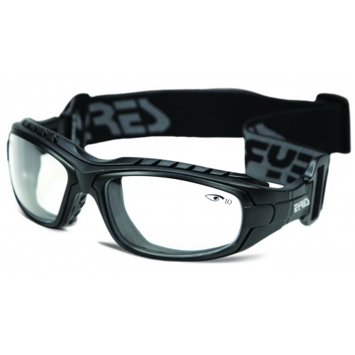 Eyres Oddie Matt Black Frame Clear AF Lens Safety Glasses