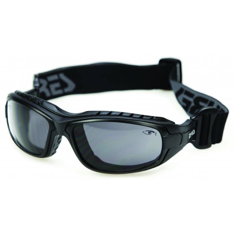 Eyres Oddie Matt Black Frame Grey Lens Safety Glasses