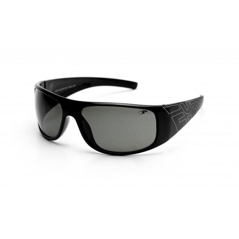 Eyres Xccess Shiny Black Smoke Lens Safety Glasses