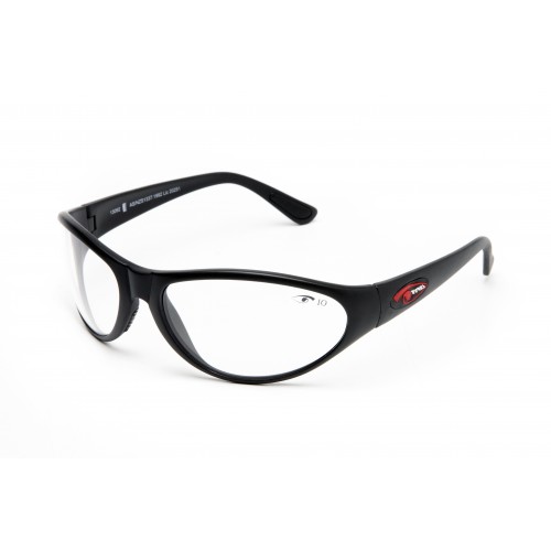 Eyres Yagan Matt Black Frame Clear Lens Safety Glasses