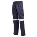 Workit Cotton Drill Multi Pocket Cargo Pants With 3M Reflective Tape Lightweight