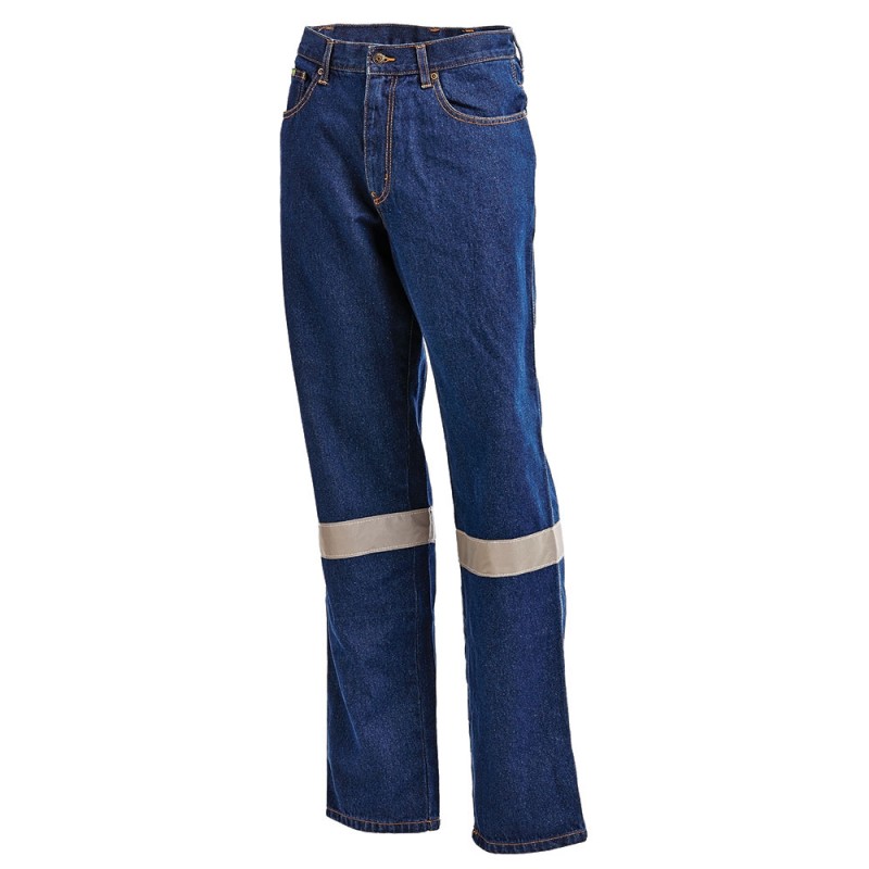 Workit Denim Jeans With Reflective Tape