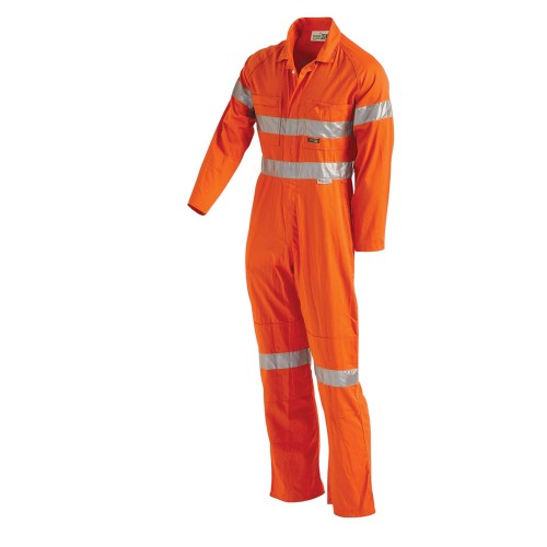 WorkIt Hi-Vis Lightweight 190gsm Cotton Drill Taped Overall