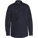 Bisley Closed Front Lightweight Cotton Drill Long Sleeve Shirt