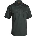 Bisley Closed Front Cotton Drill Short Sleeve Shirt