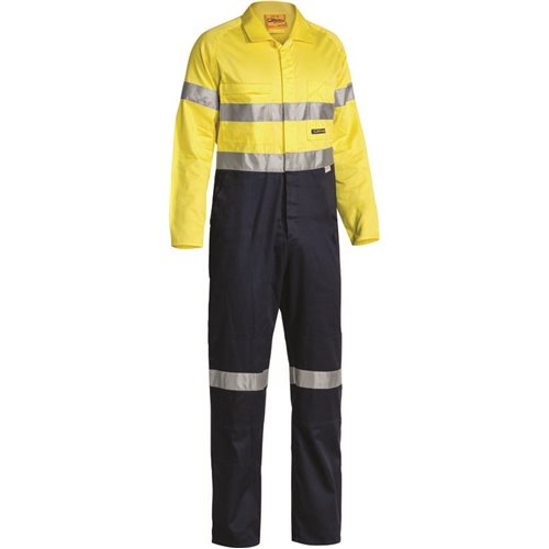 Bisley 3M Taped Two Tone Hi-Vis Lightweight Coverall