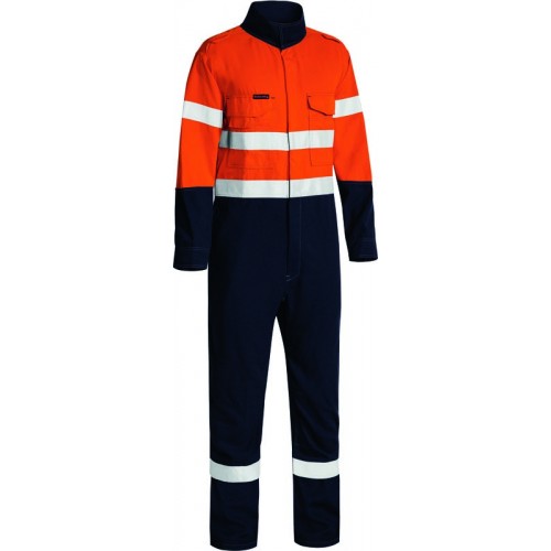 Bisley Tecasafe HRC1 Two Tone Taped Hi-Vis Lightweight Fire Retardant Coverall