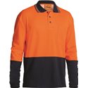 Bisley Two Tone Hi-Vis Long Sleeve Polo Shirt