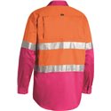 Bisley 3M Taped Hi-Vis Cool Lightweight NBCF Embroidery Long Sleeve Shirt