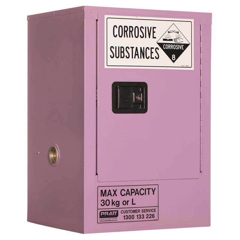 Pratt Cabinet DG Corrosive Liquid 30L 770 x 515 x 465mm 1 Shelf
