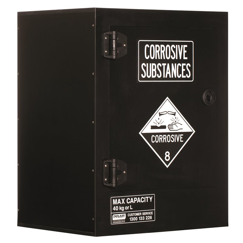 Pratt Cabinet DG Corrosive Polyethylene 40L 770 x 600 x 466mm 1 Shelf