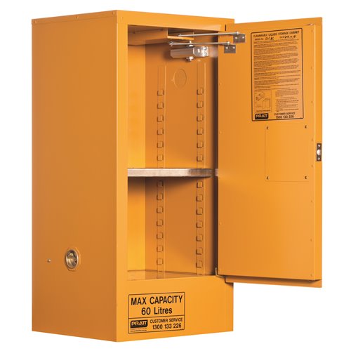 Pratt Cabinet DG Flammable Liquid 60L 1065 x 515 x 465mm 2 Shelf