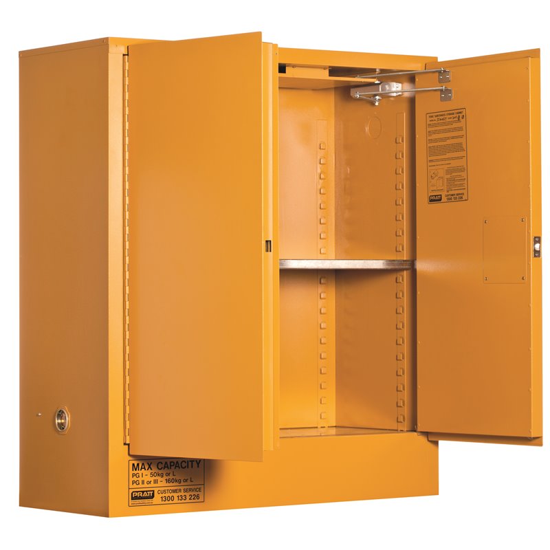 Pratt Cabinet DG Oxidising Agents 160L 1295 x 1115 x 500mm 2 Shelf