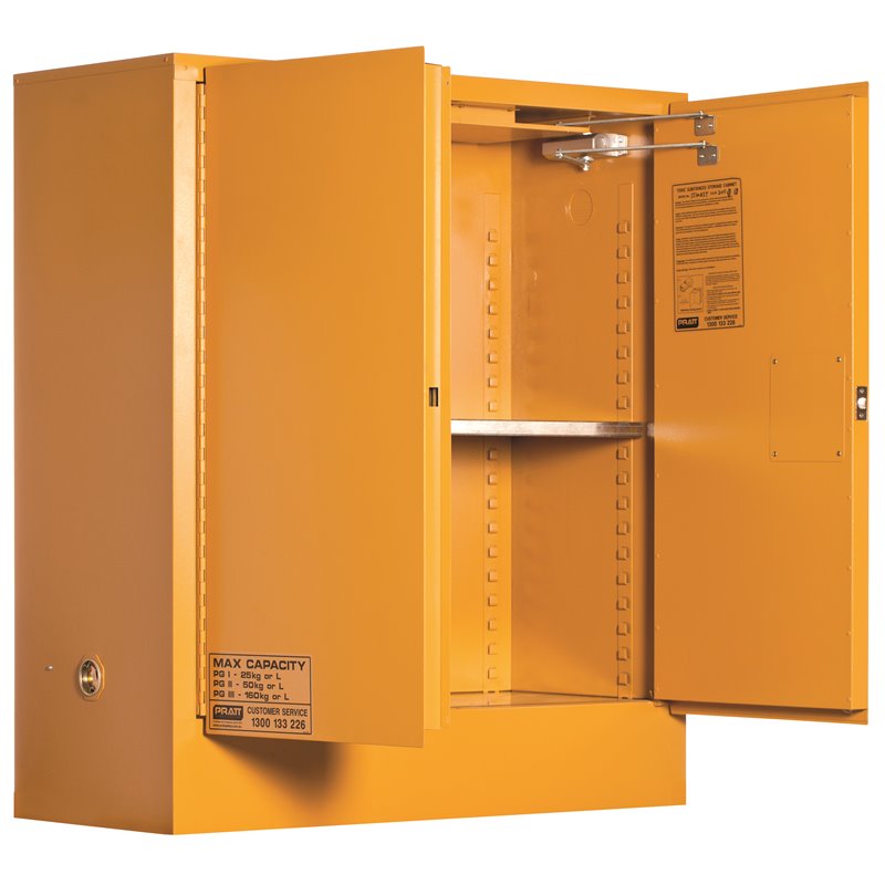 Pratt Cabinet DG Toxic 160L 1295 x 1115 x 500mm 2 Shelf