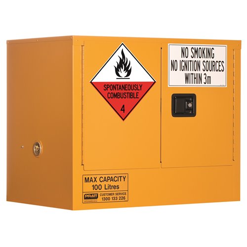 Pratt Cabinet DG Dangerous Goods 100L 770 x 935 x 620mm 1 Shelf
