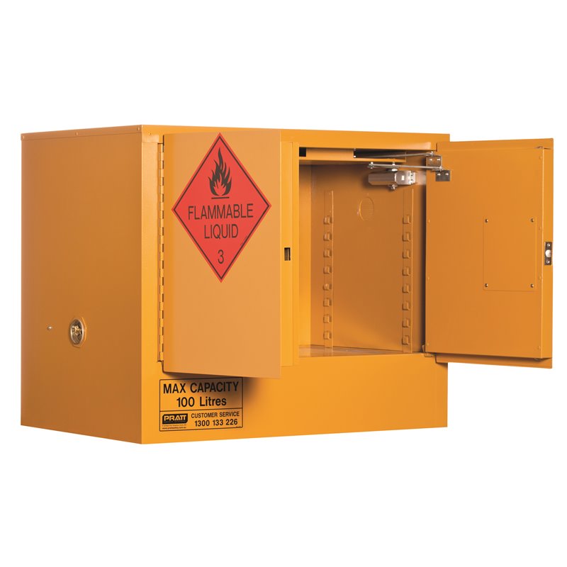 Pratt Cabinet DG Flammable Liquid 100L 770 x 935 x 620mm 1 Shelf