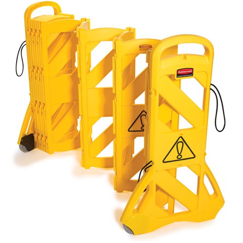 Rubbermaid Yellow Mobile Barrier