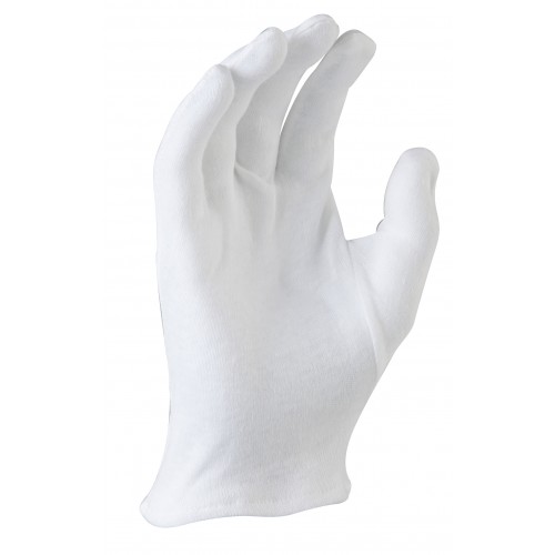 MaxiSafe Cotton Interlock - hemmed cuff Glove