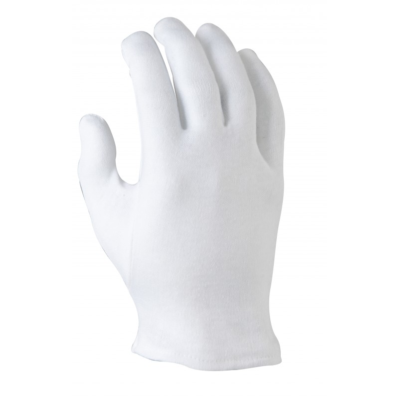 MaxiSafe Cotton Interlock - hemmed cuff Glove