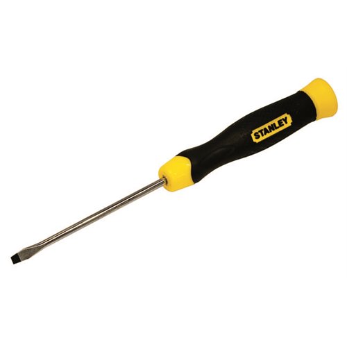 Stanley 3 X 75mm Cushion Grip Slotted Screwdriver