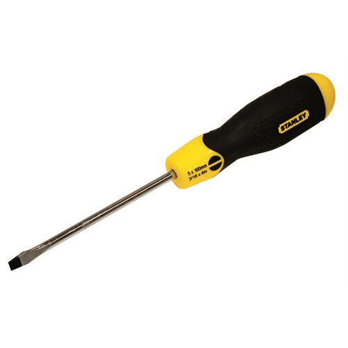 Stanley 5 X 100mm Cushion Grip Slotted Screwdriver