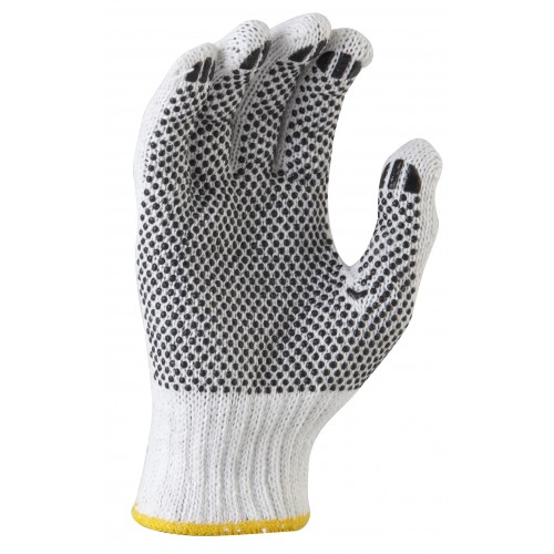 MaxiSafe Knitted poly/cotton - Polka Dot palm Glove