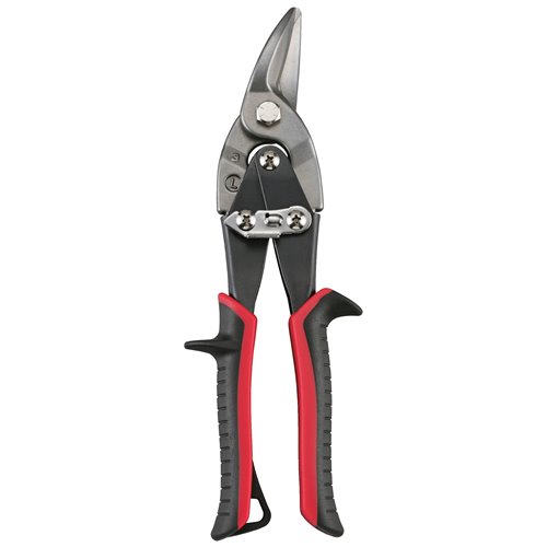 Sidchrome Left Hand Cut Red Handle Aviation Snips