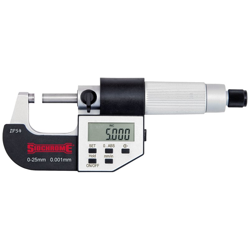 Sidchrome 0-25mm Digital Micrometer
