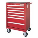 Sidchrome 7 Drawer Red Roller Cabinet
