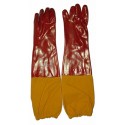 MaxiSafe Red PVC 60cm Shoulder Length Gloves