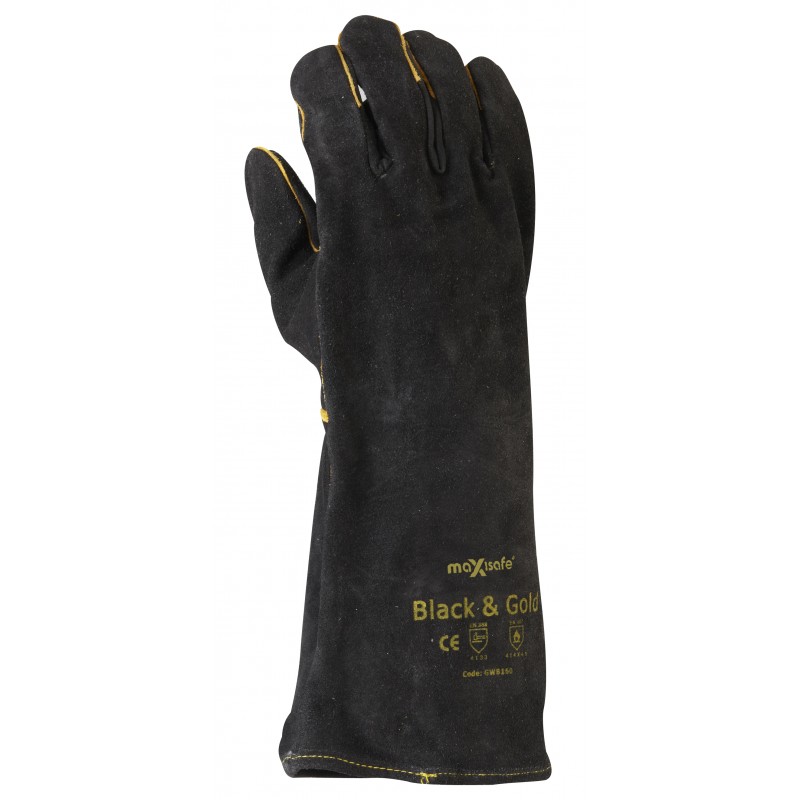 MaxiSafe Black & Gold Welders Glove