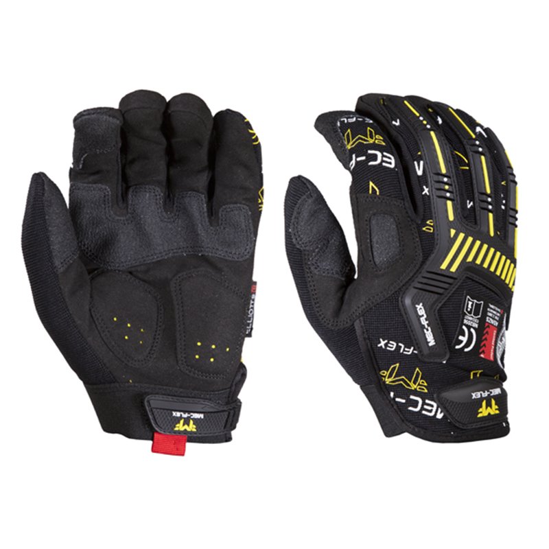 Elliotts Mec-Flex Impact X3 Full Finger Mechanics Gloves