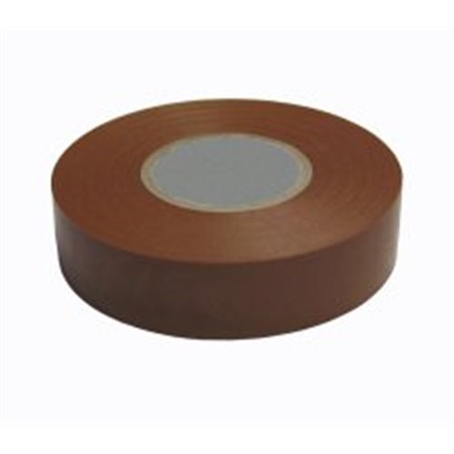 Wattmaster 18mm x 20m 0.15mm Brown Electrical PVC Tape