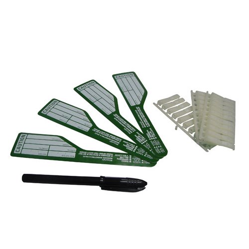 100pk Green Appliance Flag Tag Pack