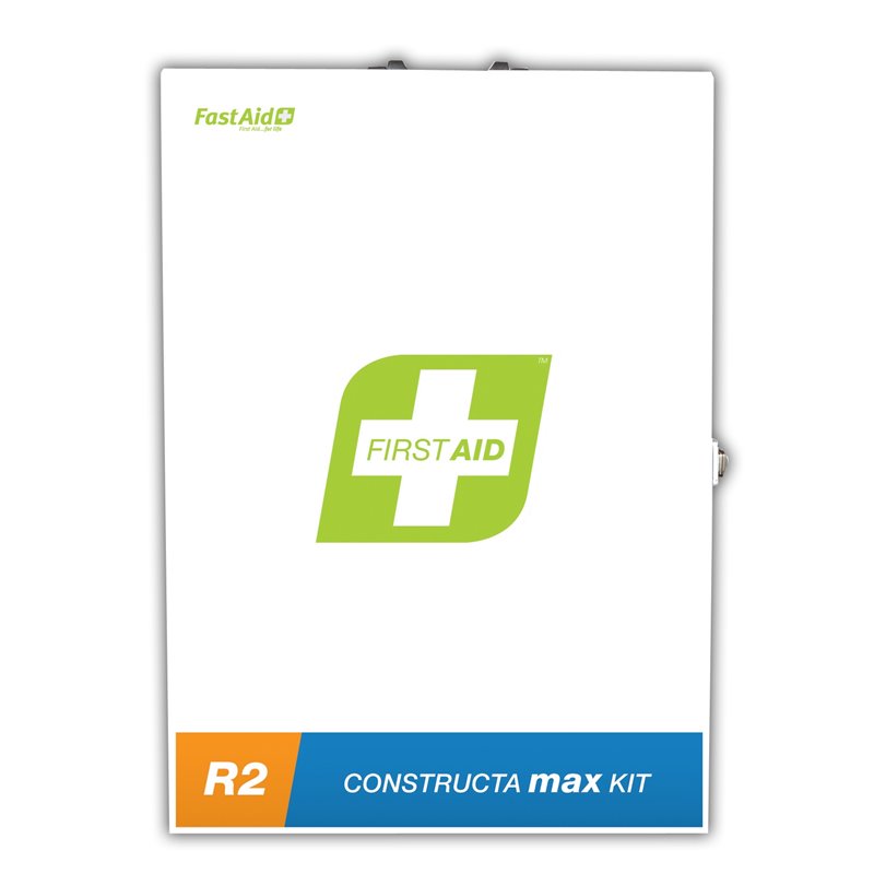 FastAid R2 Series Constructa Max Kit Metal Wall Mount First Aid Kit