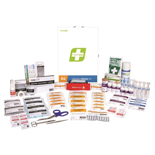 FastAid R2 Series Foodmax Blues Kit Metal Wall Mount First Aid Kit