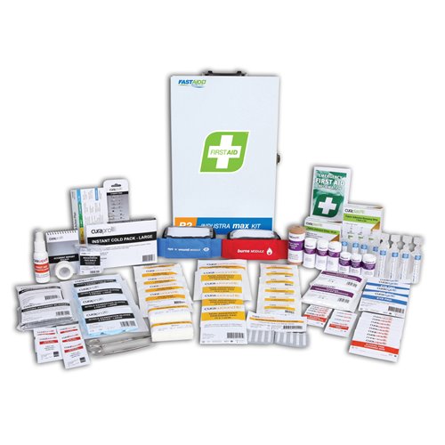 FastAid R2 Series Industra Max Kit Metal Wall Mount First Aid Kit